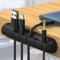 Desktop Self Adhesive USB Charging Cable Holder